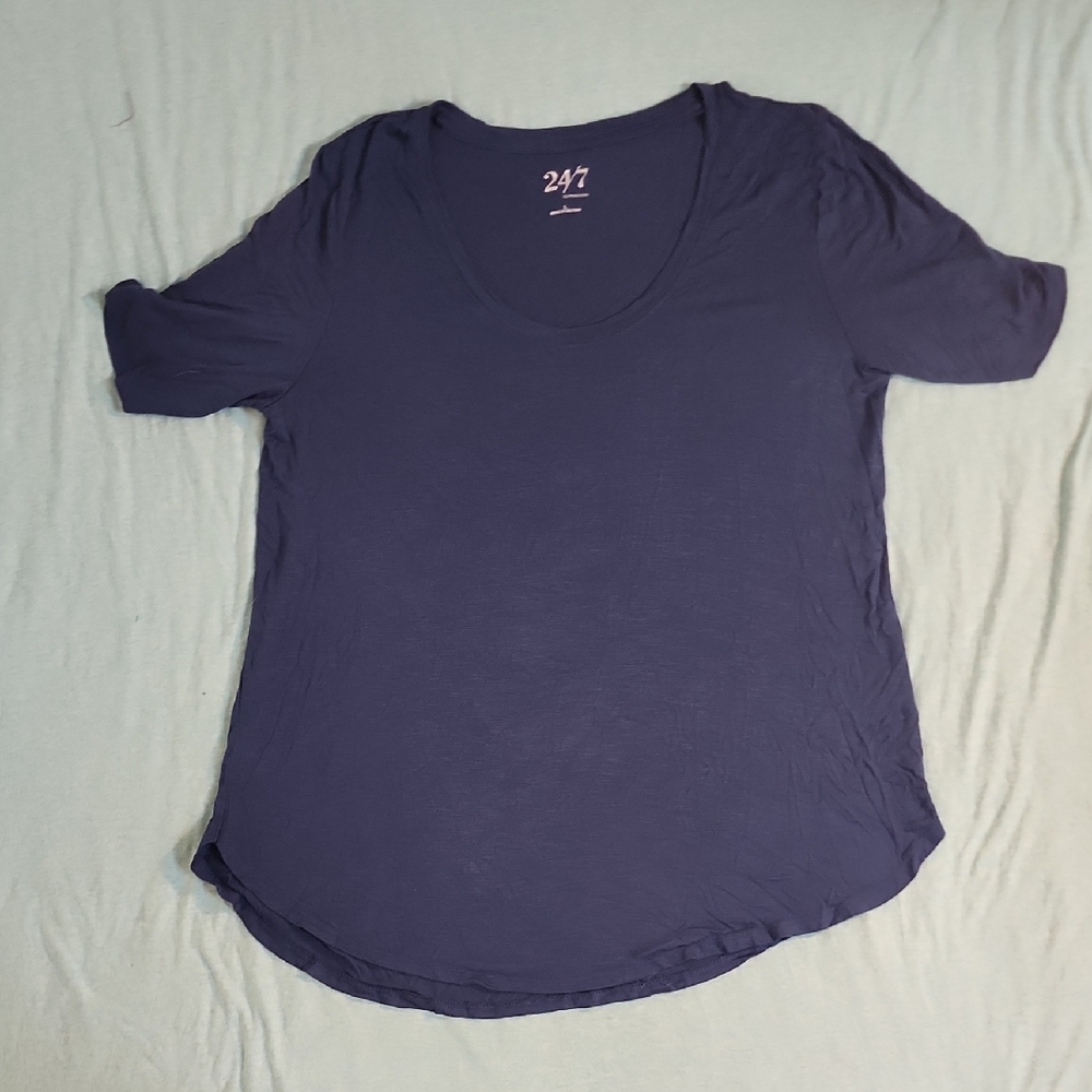 Maurices Deep Blue Long Sleeve Tee